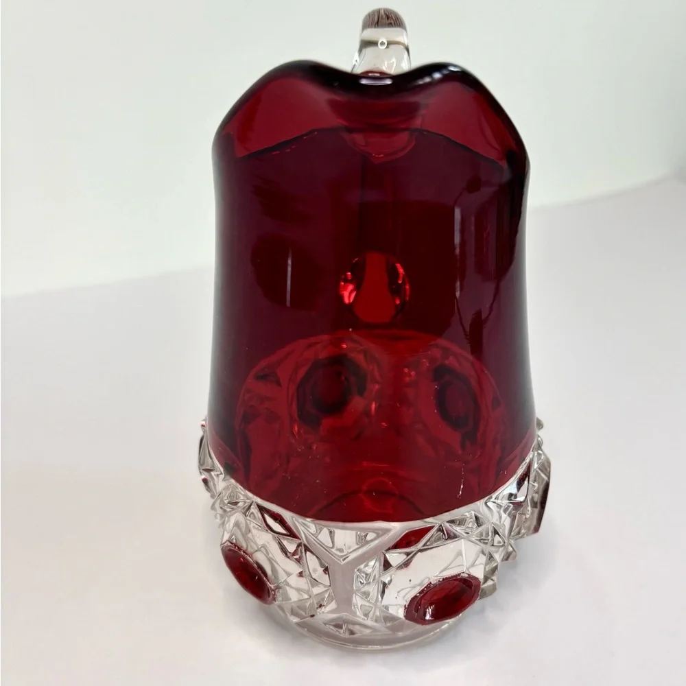 Antique EAPG Ruby Flash Glass Pitcher
